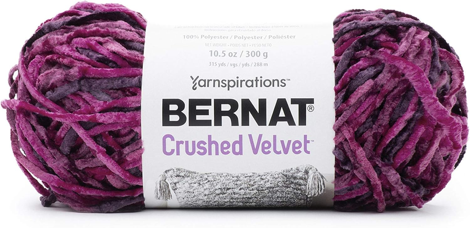 Bernat Crushed Velvet Yarn, Taupe