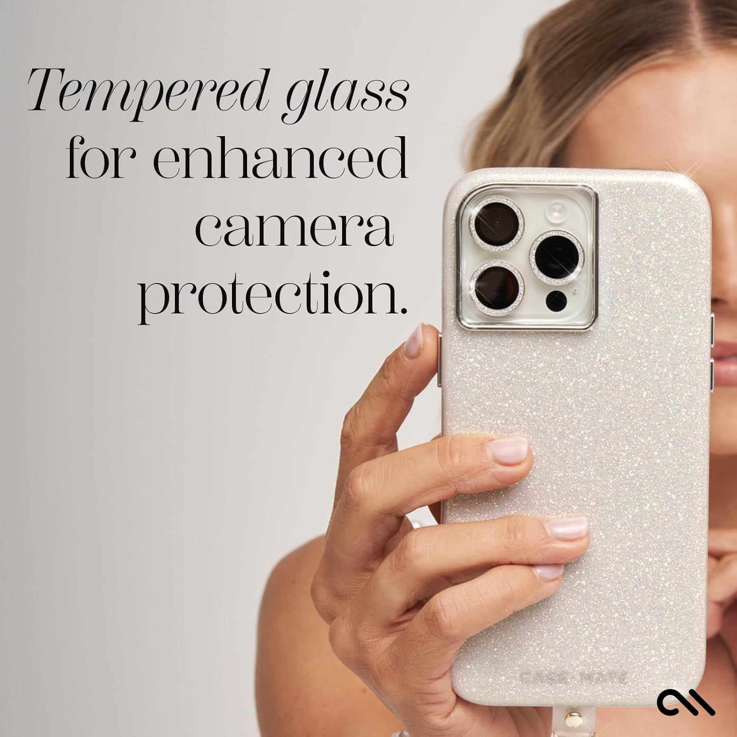 Case-Mate Camera Lens Protector W/Twinkle Rings for Iphone 15 Pro Max/Iphone 15 Pro - Double Tempered Glass - Durable, Anti-Scratch - Ultra HD View W/Night Shoot, Bling, Case Friendly, Easy Install image number 5