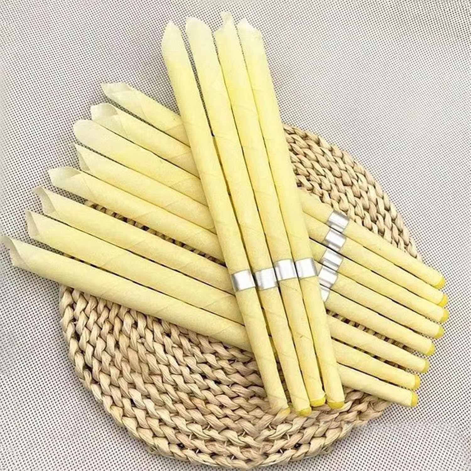 10-Pcs Organic Ear Candles with Lavender Infusion，Gentle Ear Cleaner for Sensitive Skin，Safe Ear Wax Removal with Eco-Friendly Tools image number 2