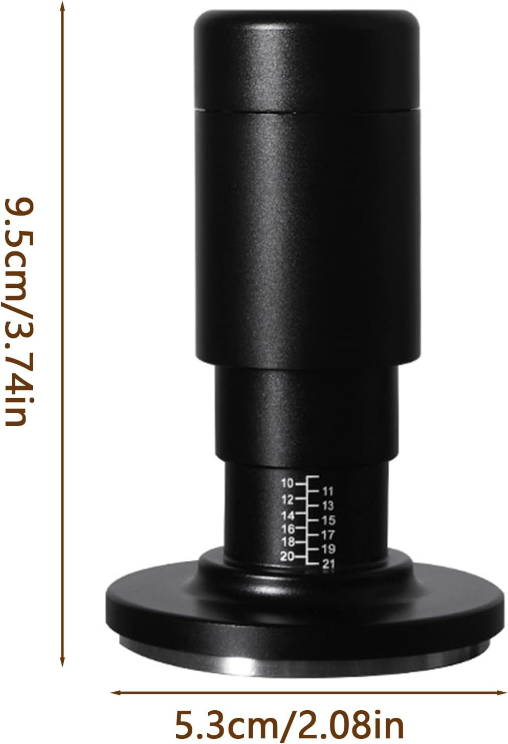 TOWEBOORY 53Mm Espresso Tamper, Barista Coffee Tamper with Espresso Distributor Tool, 30Lbs Calibrated Spring Loaded, Stainless Steel Ripple Base, Fits for 54Mm Portafilter, Espresso Accessories image number 2