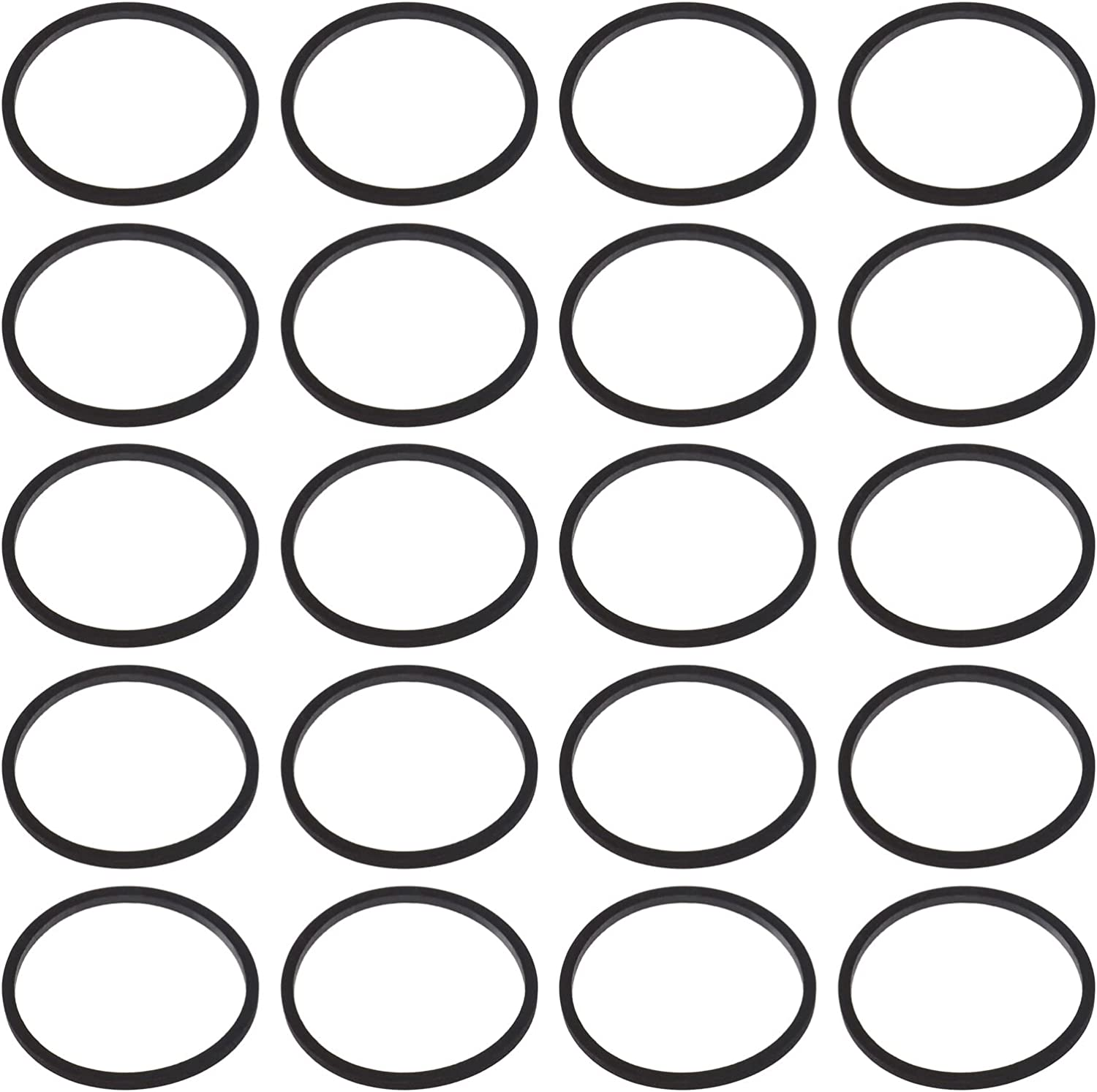 Emagtech 20PCS Optical DVD Drive Belt Compatible with Xbox 360/Slim Consoles Fix Stuck Drives Replacement Belt Ring Silicone Black image number 3