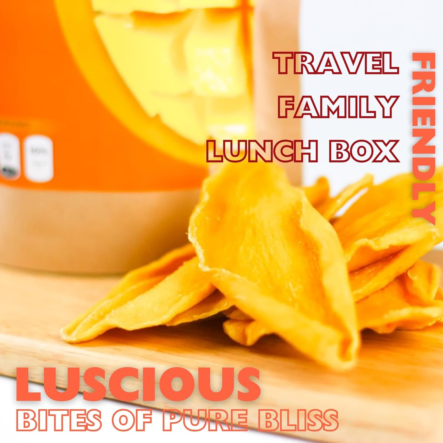 Healthy Dried Fruit Mix Set - 500G - 5 Resealable Bags for Freshness Mango, Jackfruit, Papaya, Guava, Pineapple, Vegan Fruit Snack