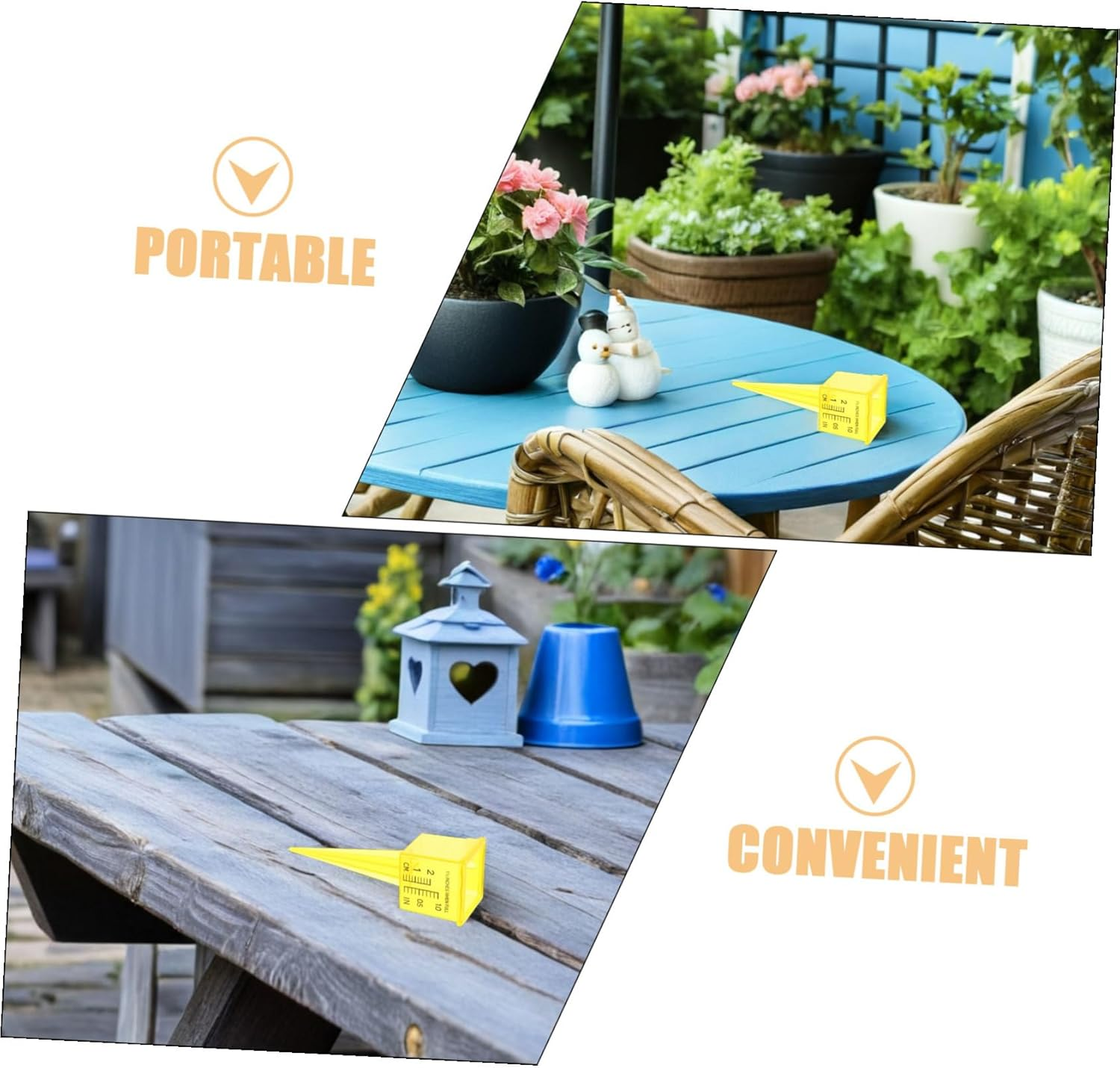 20Pcs Sprinkler Rain Gauge for Lawn Outdoor Water Measuring Tool with Wide Mouth Easy Install Water Gauge for Garden Irrigation Control Accurate Rainwater Measurement image number 4