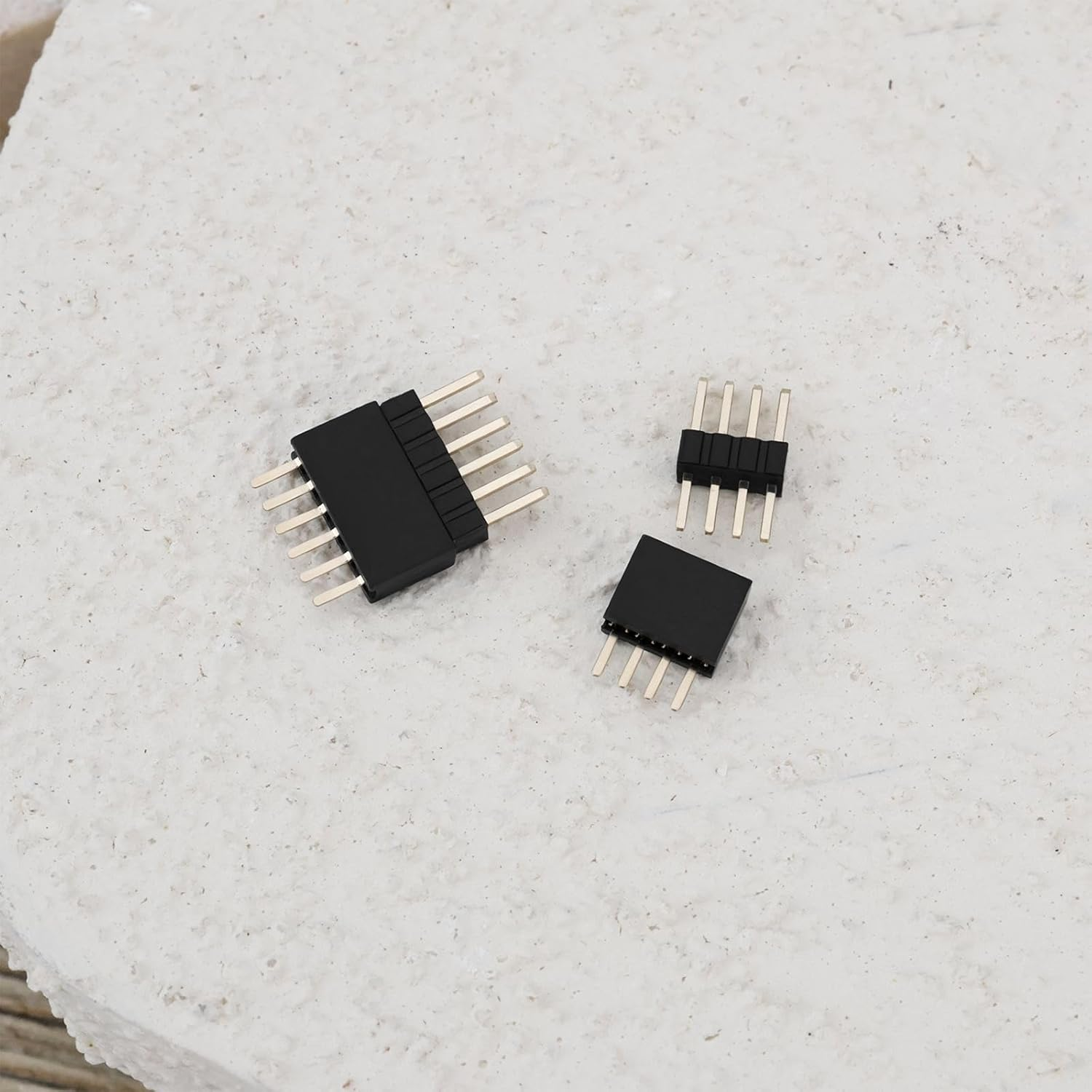 Ecsing 50 Pairs RM 1.27Mm Miniature Connectors Plug and Socket Set Includes 10 Pairs Each of 2 3 4 5 6 Pins Plugs and Sockets for Repairment and DIY image number 3