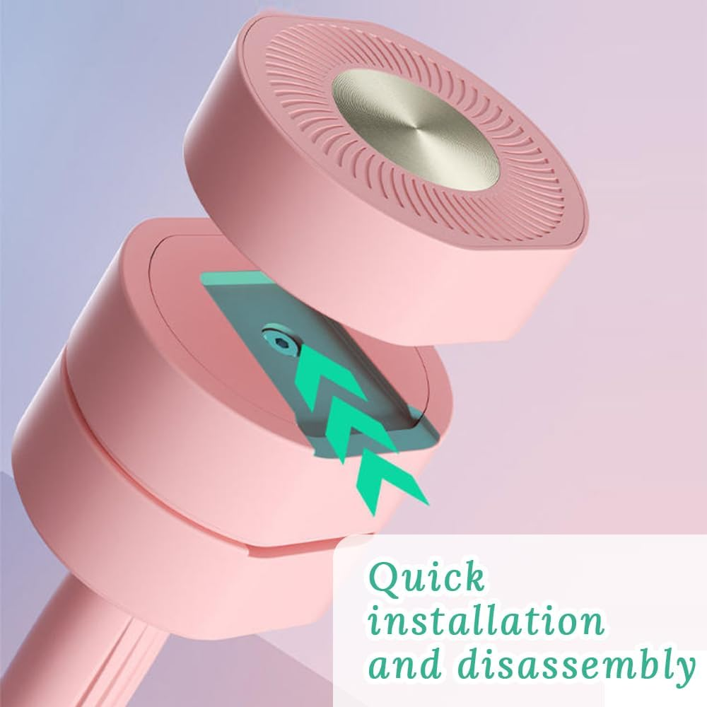 Adjustable Dumbbells Set,4 in 1 Hand Weights Set,Quick-Change Disc,With TPU Soft Rubber Handle,For Women & Men,Home Gym Exercise Workout Strength Training Equipments - Black image number 2