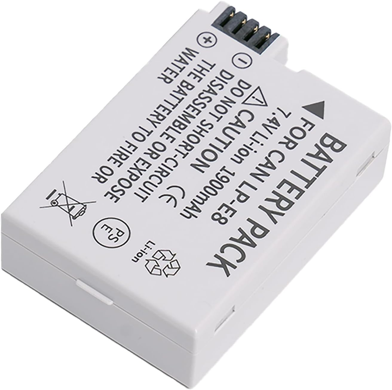 KWTOUL LP-E8 LC-E8E 1900Mah Li-Ion Batteries Compatible with Canon EOS Rebel T5I, T4I, T3I, T2I, EOS 550D, 600D, 650D, 700D, Kiss X4, Kiss X5, Kiss X6 Cameras image number 3