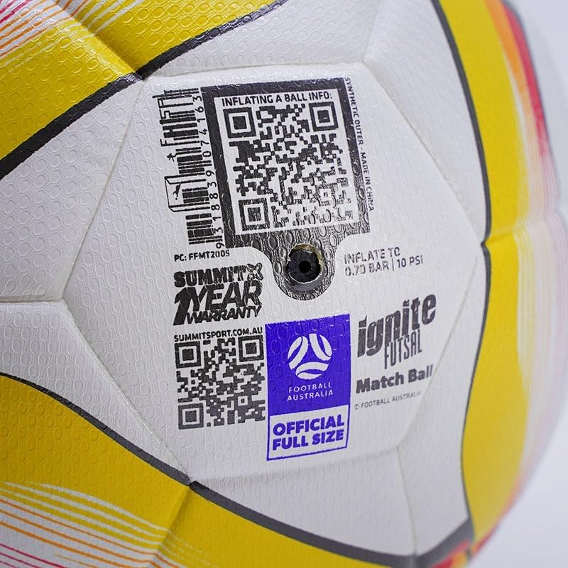 SUMMIT Football Australia Ignite Futsal Ball - Size 4 image number 4