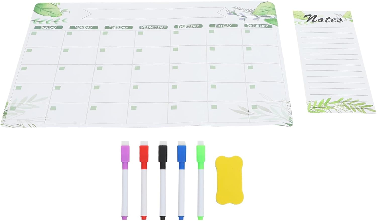 BUTIFULSIC 1Set Magnetic Fridge Whiteboard Memo Reminder Kitchen Planning Board Dry Erase Calendar for Weekly Scheduling Creative Message Board Magnetic Attachment for Home Office image number 1