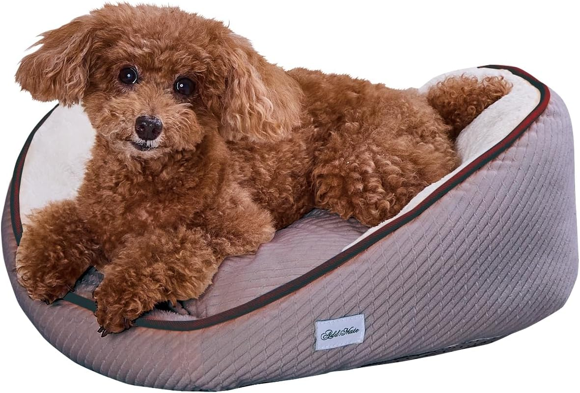 ADD. Mate Cuna Heart Wave Bed for Dogs and Cats, AWA, Milk Ivory