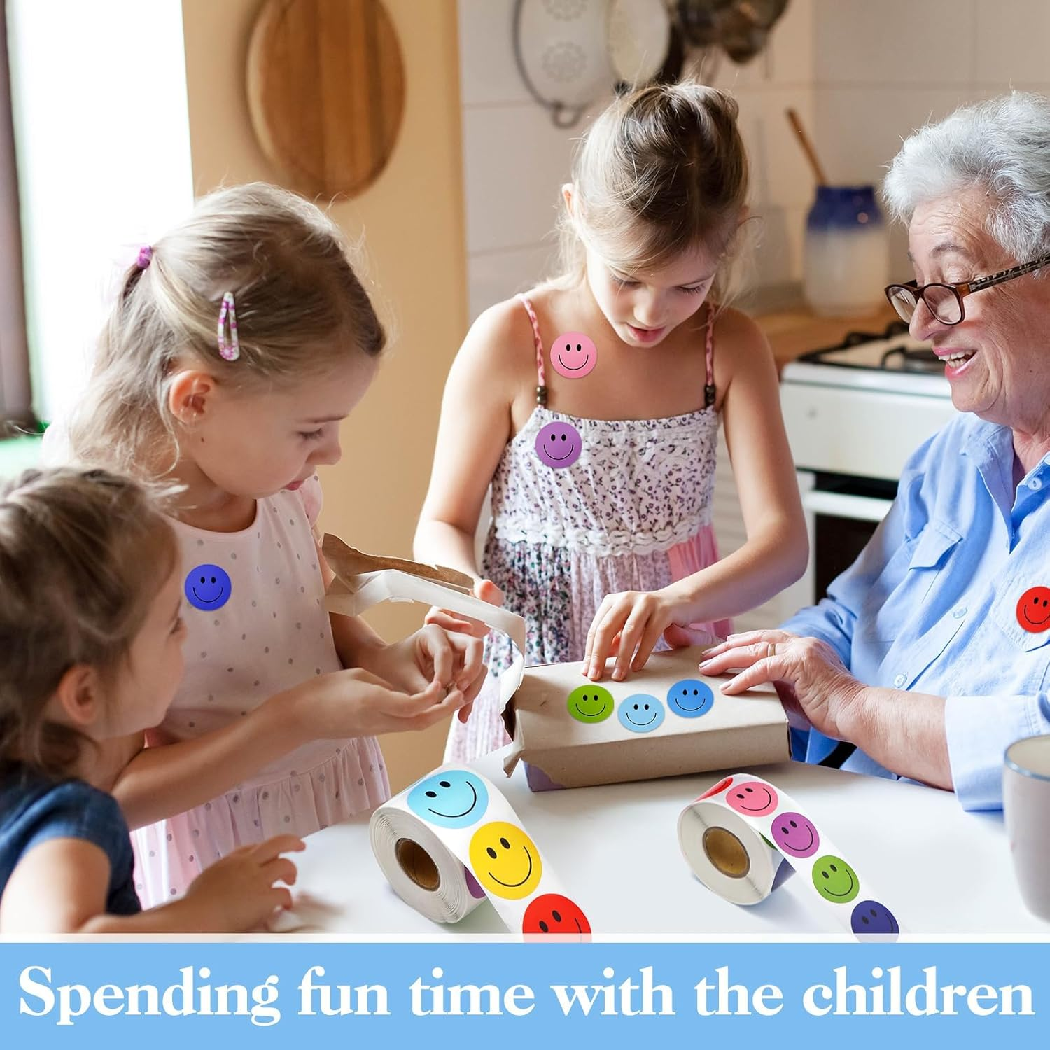 1500 Pieces Happy Smile Face Decal Small Happy Face Decal Mini Motivational Stickers Colorful Incentive Stickers Behavior Chart Stickers for Student (Assorted Color, 1 Inch) image number 6