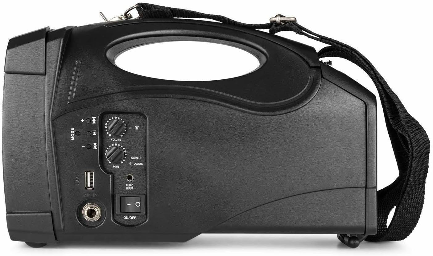 Vonyx ST014 Handheld Portable PA System - Wireless Bluetooth Handheld PA Speaker with Microphone, Rechargeable Battery, USB/SD, 50W Power - Compact & Lightweight for Events & Parties image number 6