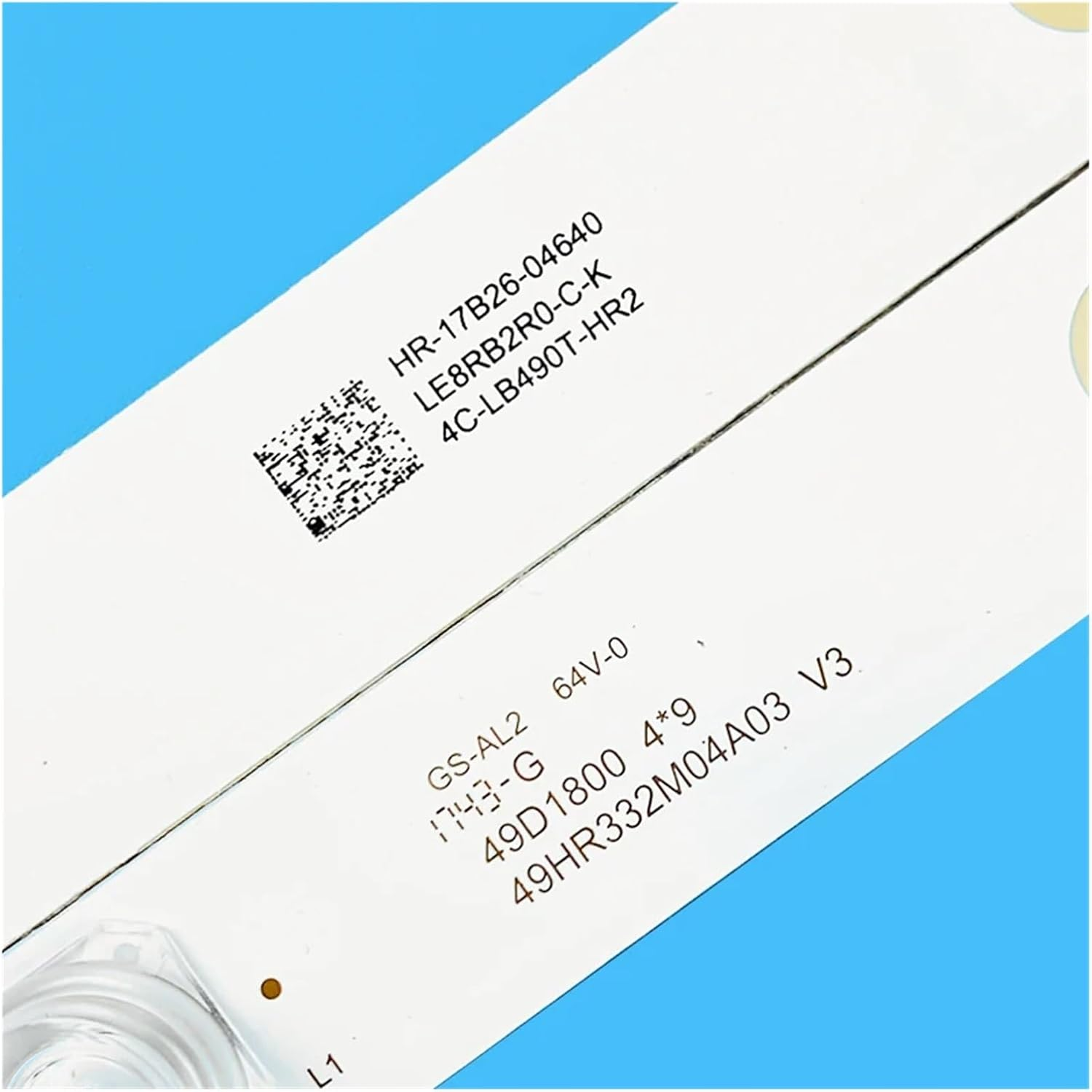 New 8Pcs/Lot 4Leds 6V for 49" for T.C/L_Odm_49D1800 4X9_3030 TV 49HR332M04A3 V3 4C-LB490T-HR2 49R80 49D1800 4 * 9 TC490M02 49U7750VE image number 2