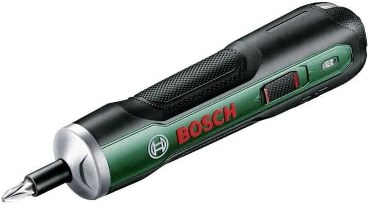 Bosch Cordless Screwdriver Pushdrive Starter Set (3.6 V; 1.5 Ah; 5.0 Nm; 10 X Screwdriver Bits; with Micro USB Cable; in Box) image number 1