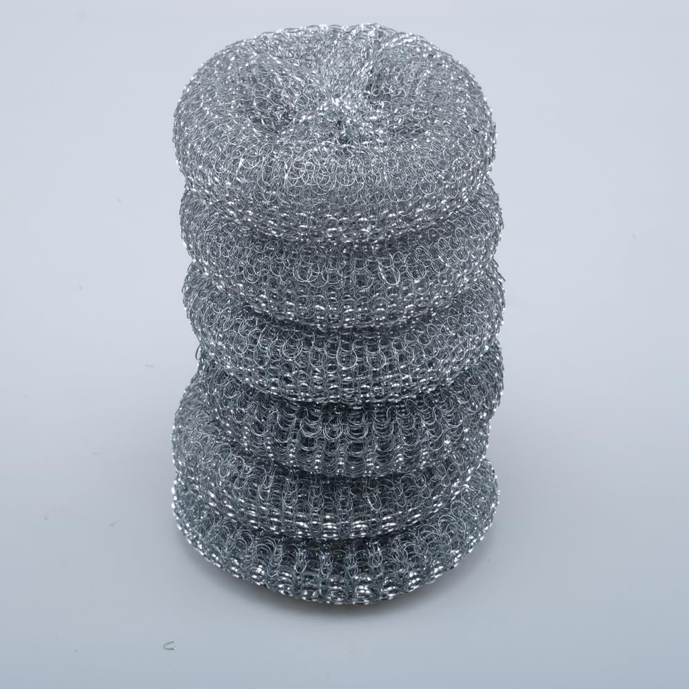 Jumbo Steel Scourer, 9 Cm Diameter (Pack of 6) image number 5