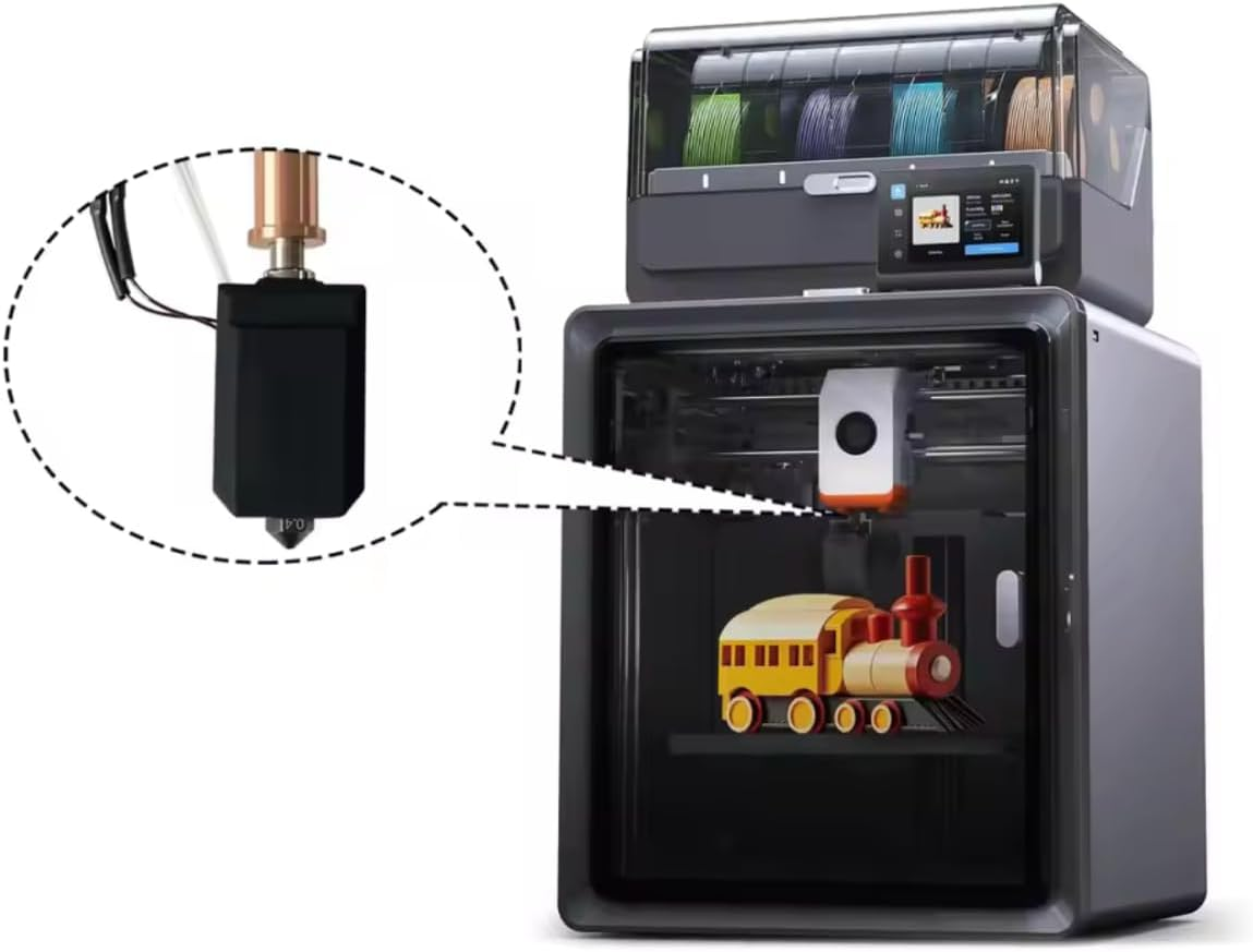 Kobra S1 Ceramic Hotend Upgrade for Anycubic Kobra S1/S1C 3D Printer, .4Mm Nozzle Replacement Hotend Assembly with Heater Block, Thermistor, Heat Break, Silicone Sock &ndash; 3D Printer Accessories & Parts