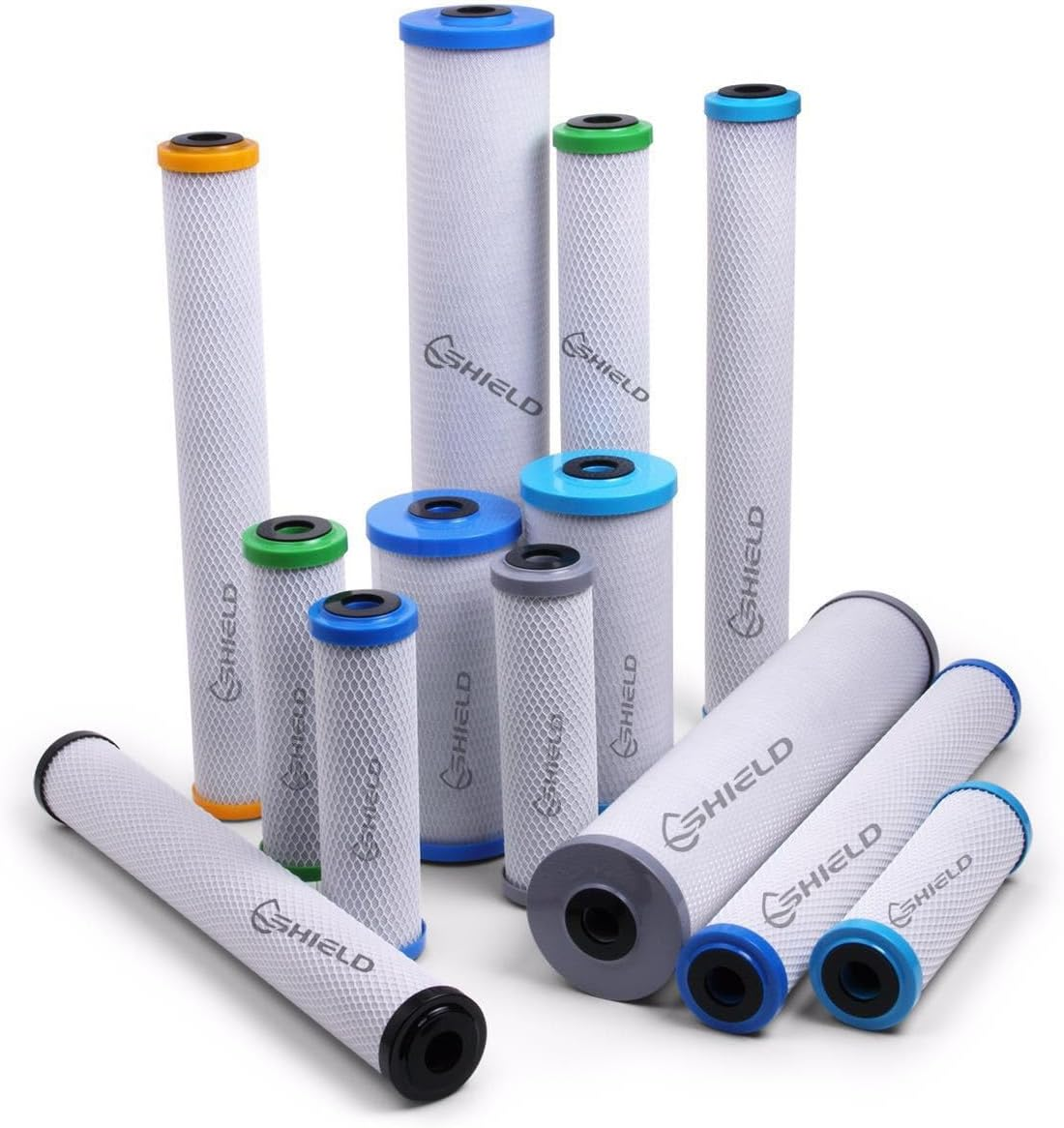 2 X 5 Micron Pleated Sediment Filter Washable 20" X 4.5" Big Blue Cartridges