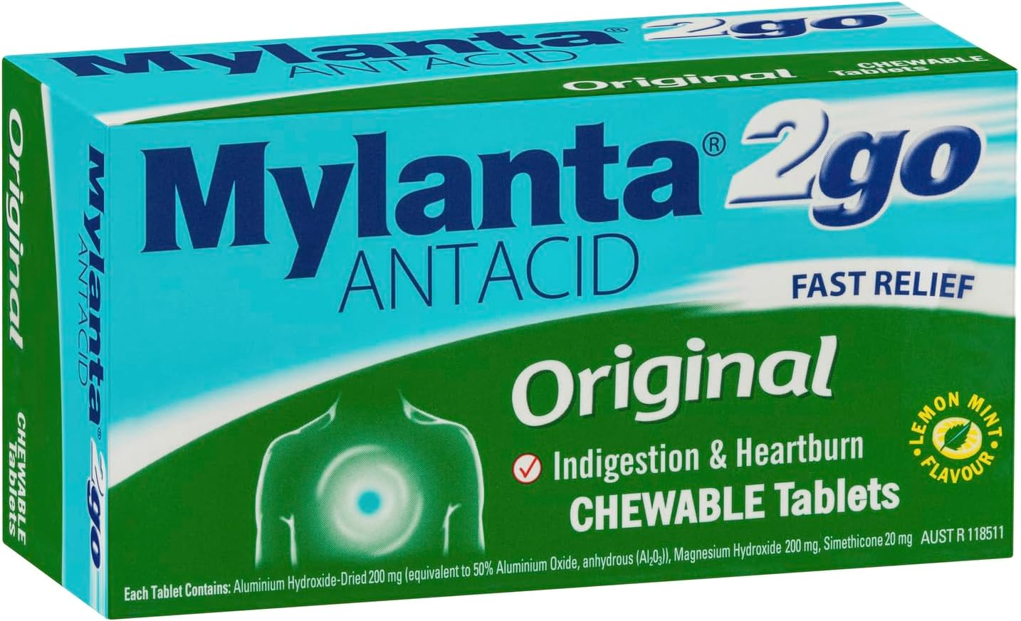 Mylanta Antacid Original Chewable 100 Tablets