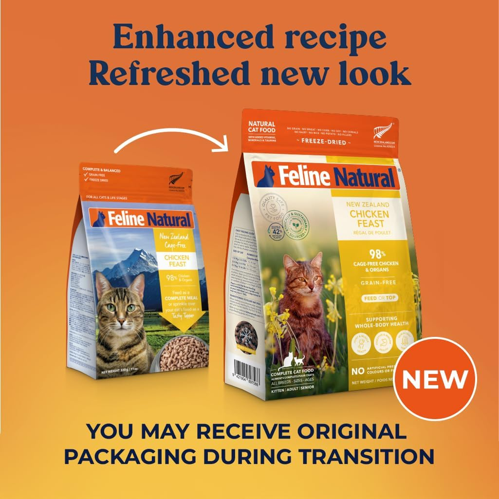 Feline Natural - Grain-Free Freeze Dried Cat Food - Chicken, 320G image number 3