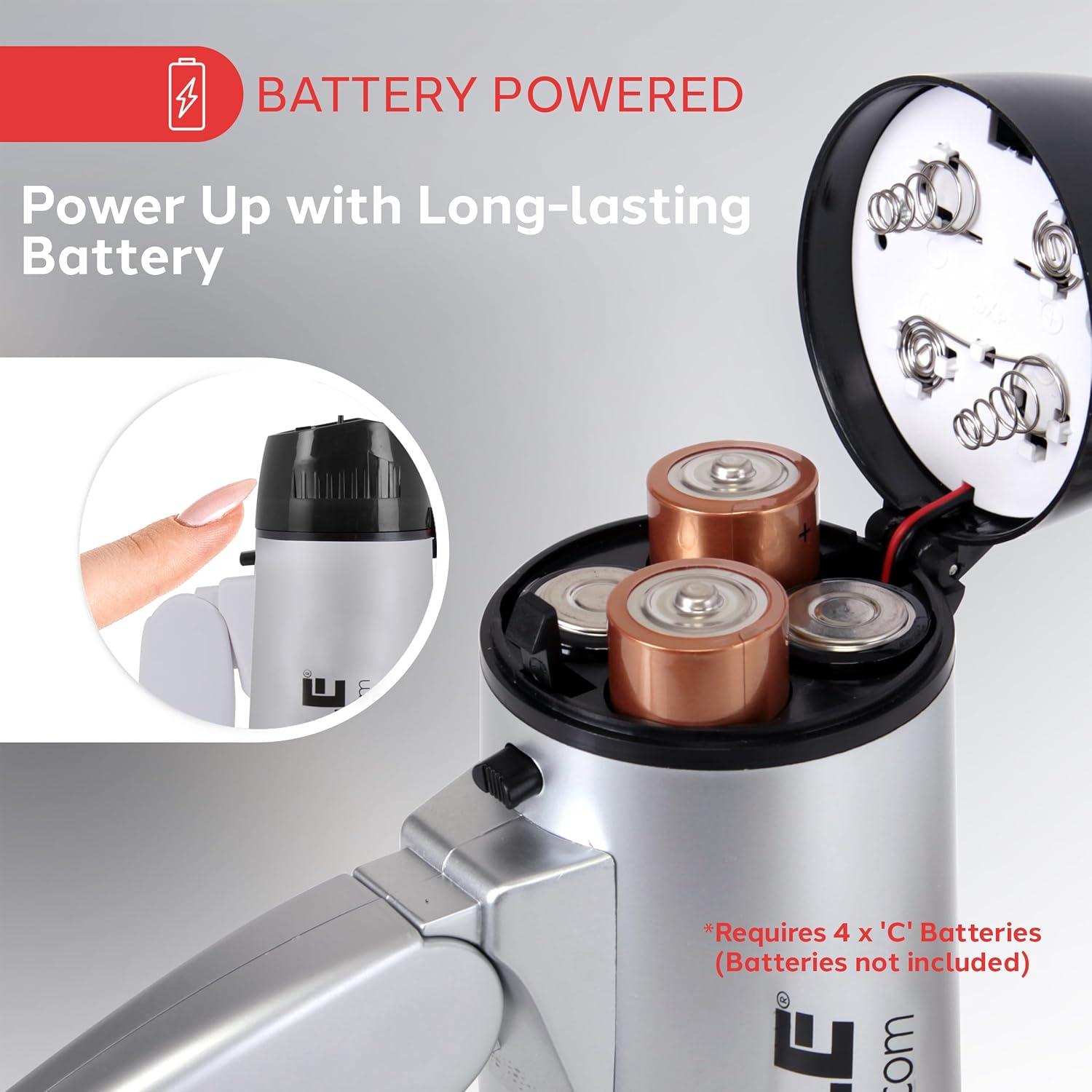 Pyle-Pro Portable Megaphone Speaker Siren Bullhorn - Compact and Battery Operated with 20 Watt Power, Microphone, 2 Modes, PA Sound and Foldable Handle for Cheerleading & Police Use-Pmp23Sl (Silver) image number 3