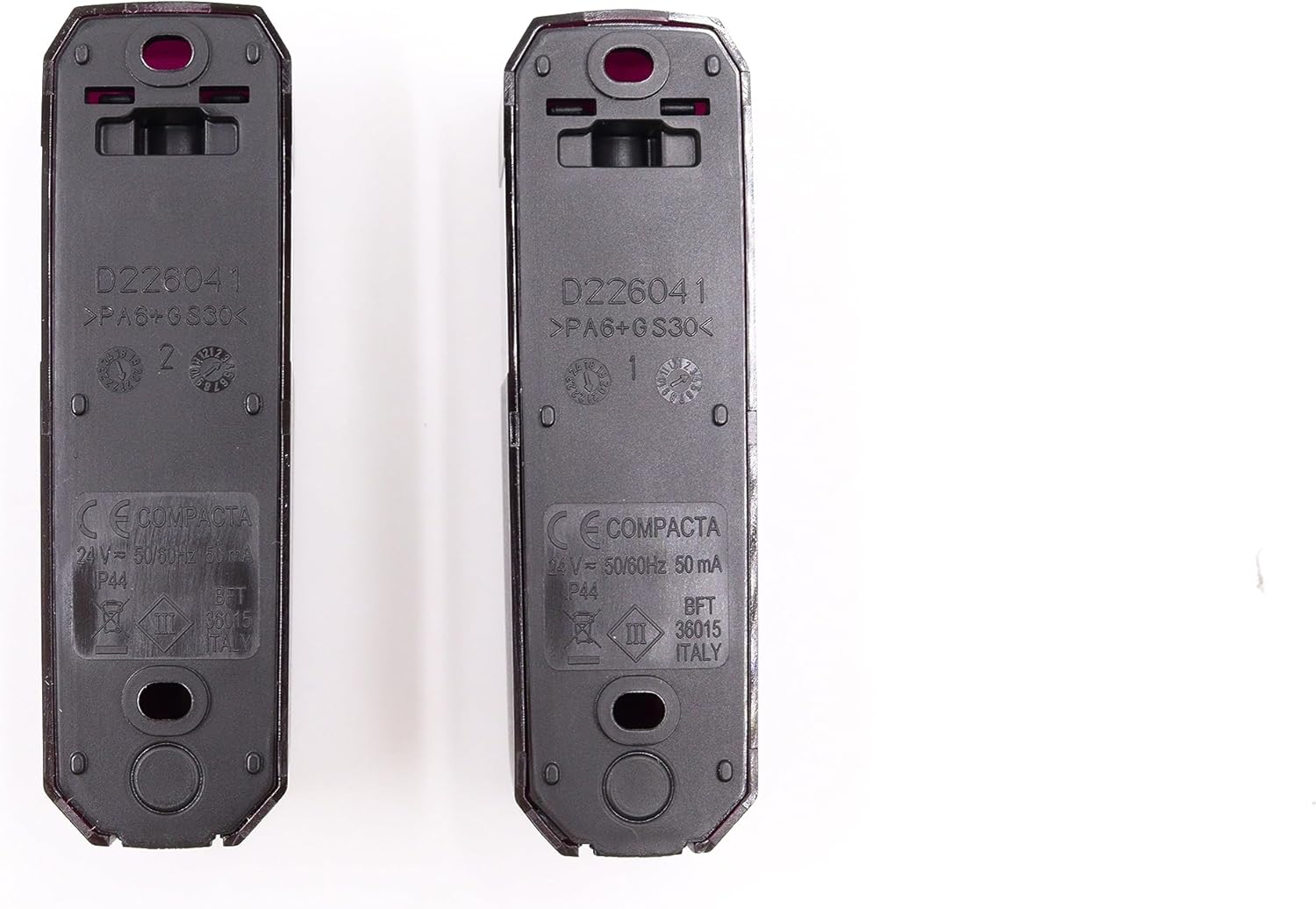 BFT Compacta A20-180 Photocell Safety Beams for Car: Front Left Upper, Right Upper - Black, Touch Control, LCD Display image number 1