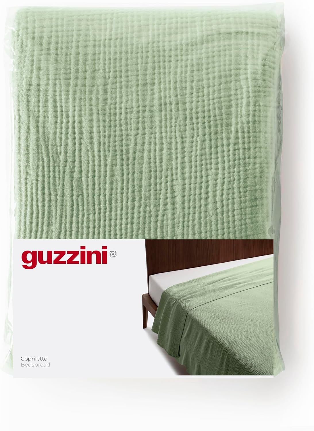 Guzzini Classic Bedspread, 180 X 260 Cm, 100% Oekotex Certified Cotton Bedspread, Lightweight, Soft Duvet, Breathable Weighted Blanket Provides High Comfort at Any Season, Cotton Bed Linen image number 1