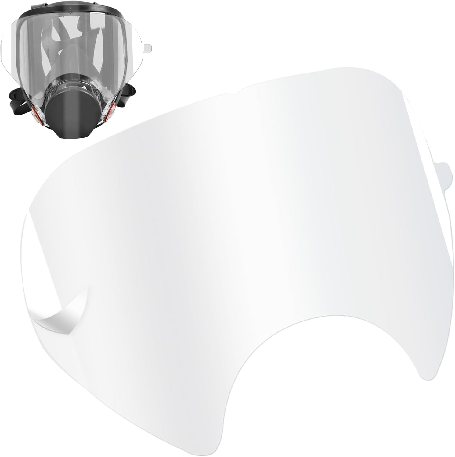 40 Pack Peel off Lens Cover Compatible for 3M 6885, 6000, 6700, 6800, 6900 Series Respirator Mask, Protective Cover for 6800 Mask