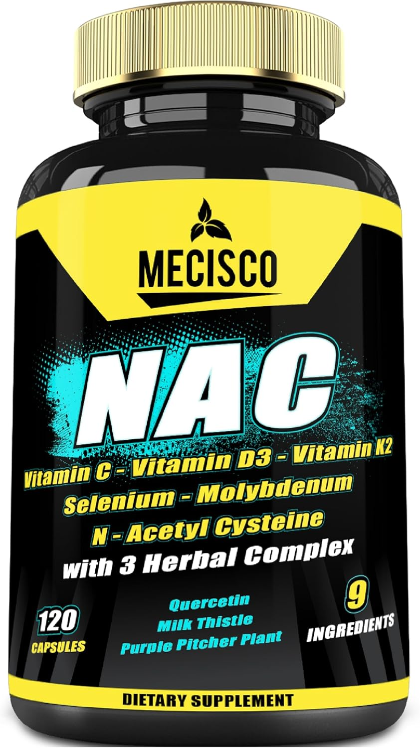 9In1 NAC (Nac N-Acetyl L-Cysteine) Supplement 14050Mg - 120 Capsules - Quercetin, Milk Thistle, Purple Pitcher Plant & More - Support Immune System, Body Management & Brain Health - 2-Month Supply image number 4