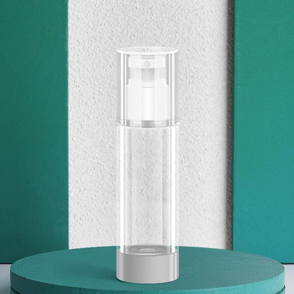 Kkrrammii 2 Pcs 1.7Oz 50Ml Small Spray Bottle Travel Size Mini Continuous Spray Bottle Airless Pump Refillable Leak Proof Cosmetic Mist Bottle for Perfume Toner Hair Facial Moisturizing image number 1