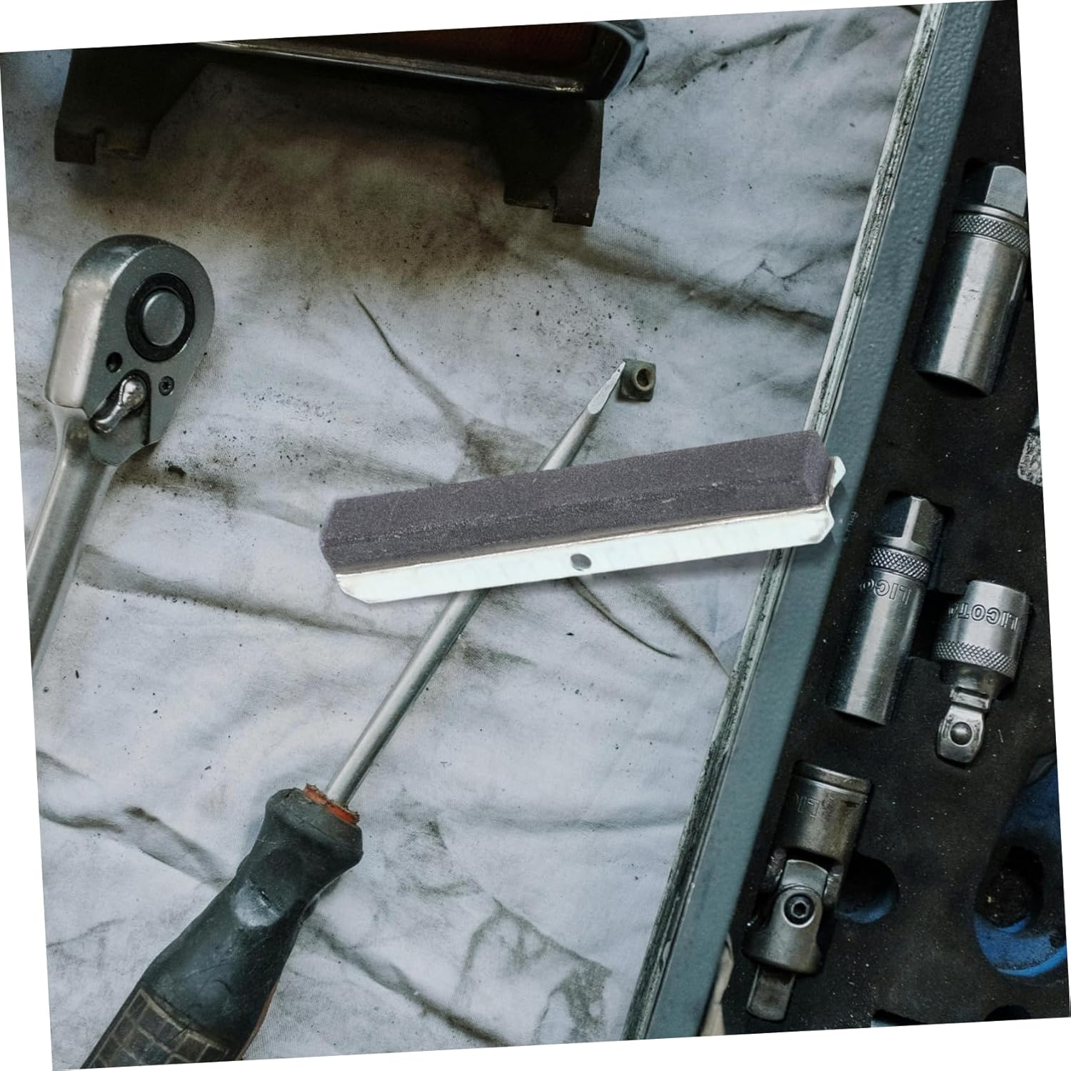 GARVALON 3-Piece Replacement Grinding Stones for Engine Cylinder Maintenance Polishing Tool Set for Automotive Repair with 3 Screws image number 2