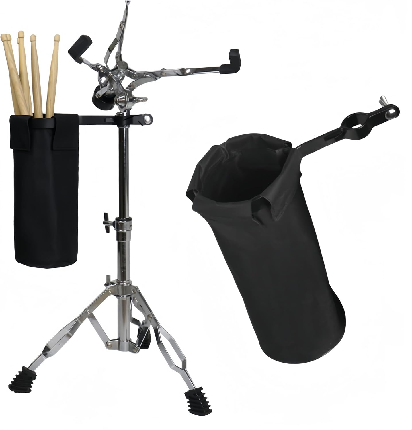 Ai-Oumleef Drum Mallets Storage,Drum Sticks Holder, Drum Kit Drumstick Bag, Drum Kit Accessory Mallet Case for Percussion Drums Sticks Drumstick Holder Bag (Black) image number 1
