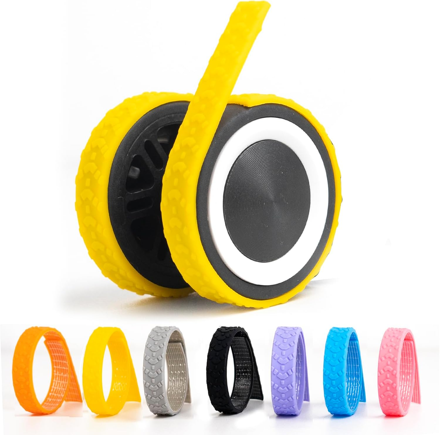 Sfrvkly 8 Pack Luggage Wheel Covers,Adhesive Silicone Silent Luggage Wheel Suitcase Wheel Covers Protector Covers Cover for Carry-On Luggage 2-3 Inches - Blue image number 3