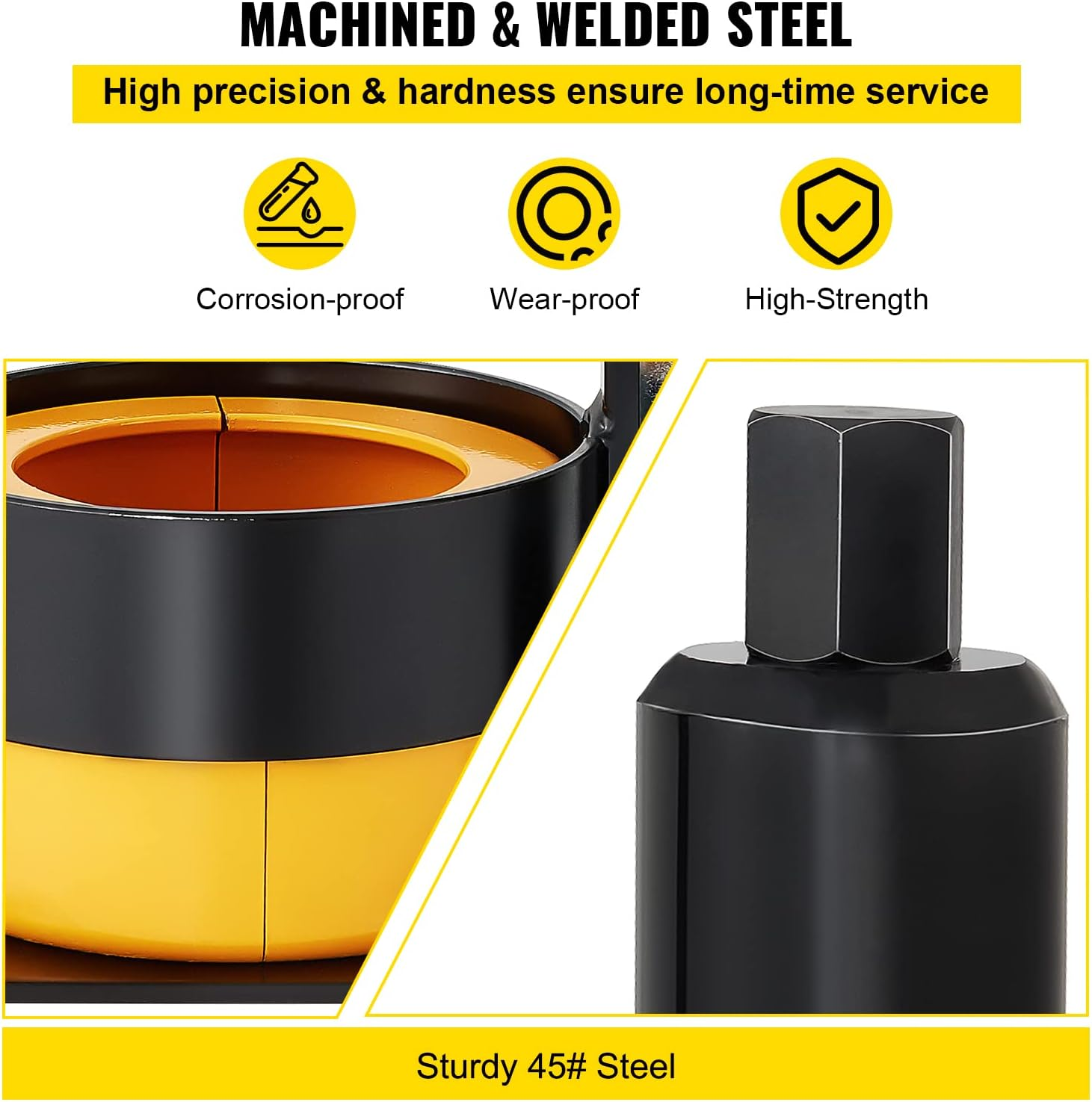 VEVOR Carrier & Pinion Bearing Puller, Compatible with Dana 30,40,50,60,70, 80, Ford 10.25" Bearings, Pinion Puller Tool with 3 Clamshells, 45# Steel Clamshell Bearing Puller for Auto Repair image number 2