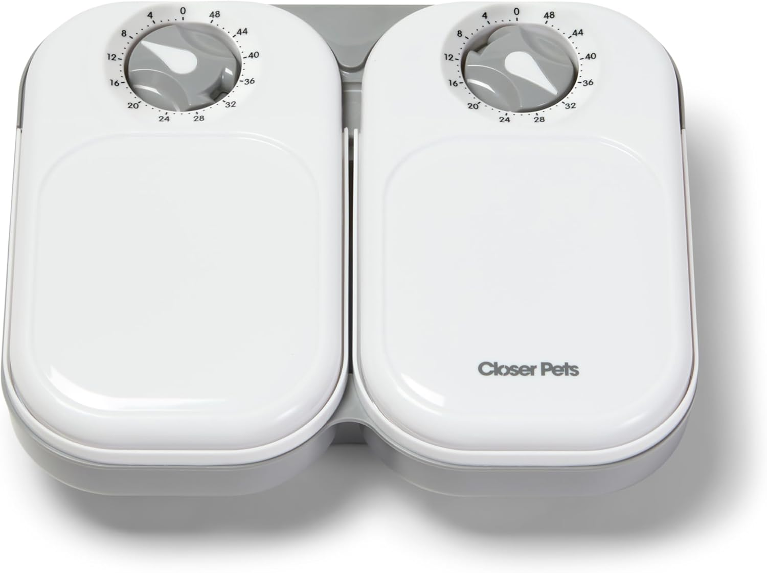 Closer Pets C200 2 Meal Automatic Pet Feeder for Cats and Small Dogs with Stainless Steel Bowl Inserts and Ice Pack image number 1