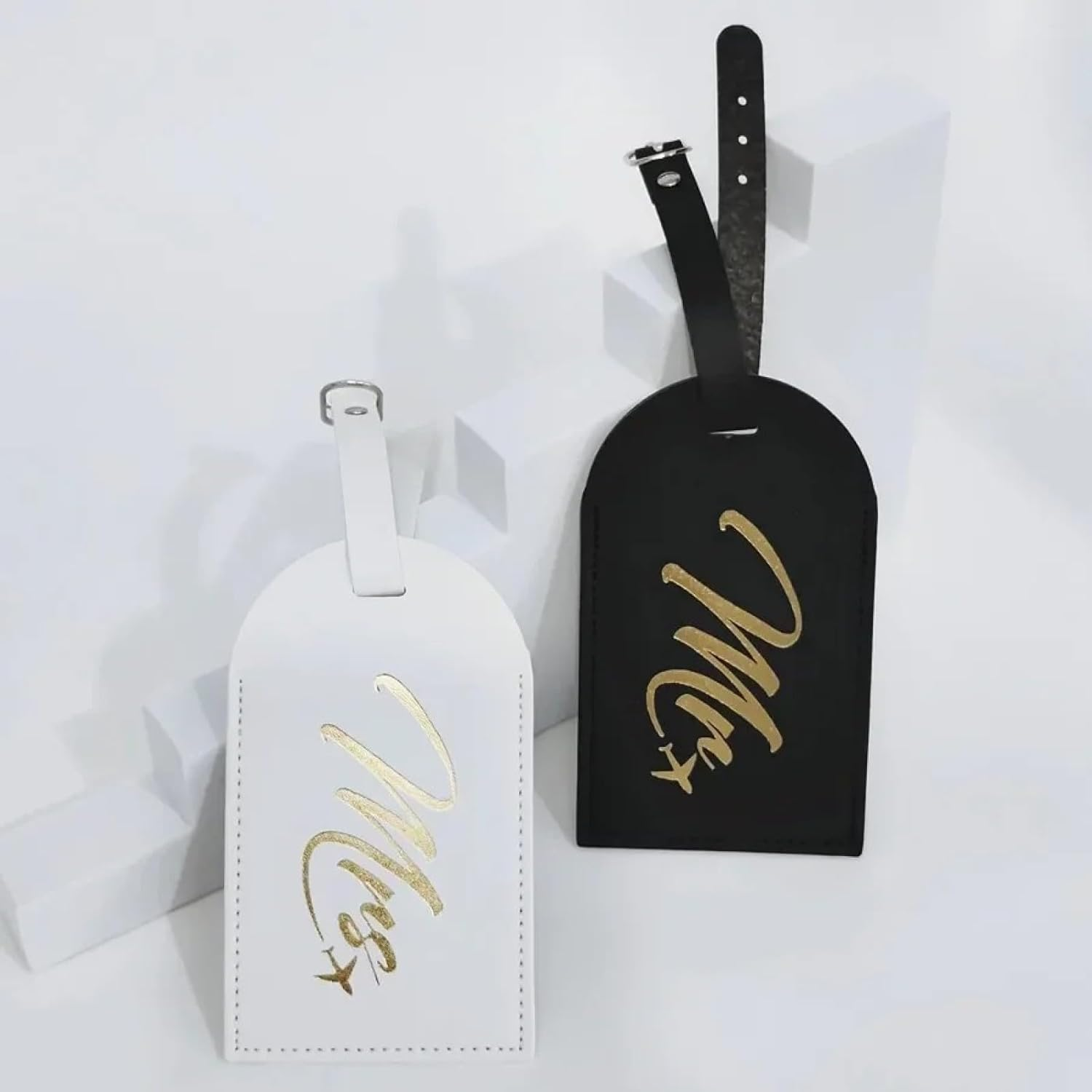 2 PCS Anti-Lost PU Leather Women'S Men'S Luggage Tag Hanging with Name ID Card Suitcase Label Travel Accessories