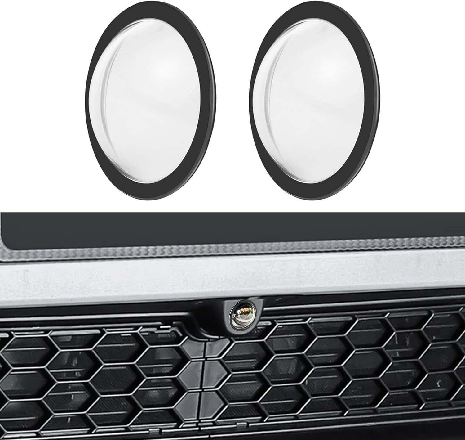 Potgosto Lens Guard PC Protective Cover Kits for Tesla from 2023 Cybertruck / 2025 Model Y Juniper / 2025 Model S / 2025 Model 3 Front Bumper Camera image number 5