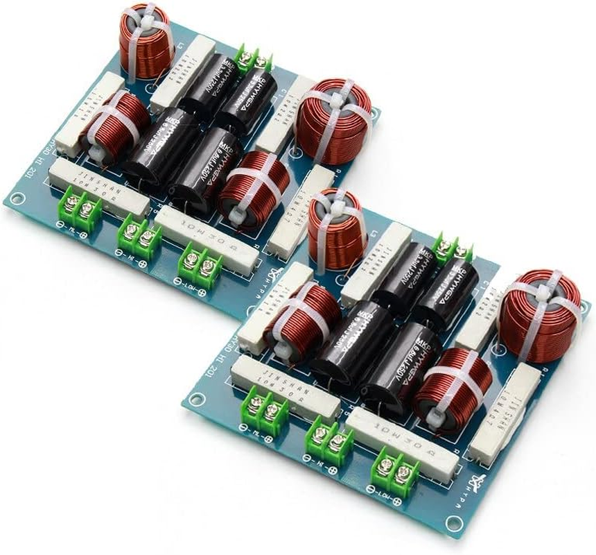 HOOCI 2PCS 3 Way 300W DIY Home Speaker Filter Circuit Frequency Divider Home Theater Hifi Stereo Audio Crossover Filters image number 5