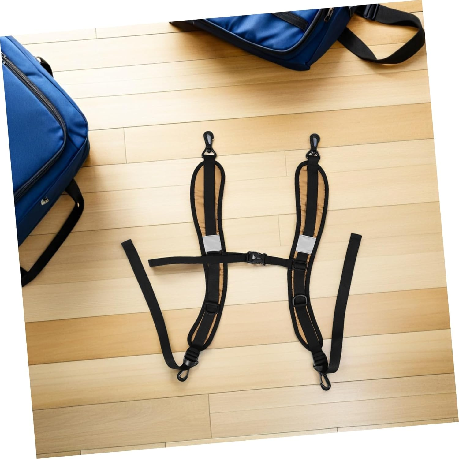 CAXUSD Adjustable Padded Backpack Strap with Shock Absorption Thick Oxford Cloth Shoulder Belt Replacement for Dry Bags Messenger Sling Bags Comfortable Cushion for Travel and Commuting image number 1