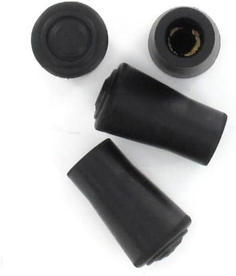 Lifeswonderful - 4Pcs: Rubber Ferrules Tips Ends for Leki Style Hiking Sticks Trekking Poles - 12Mm