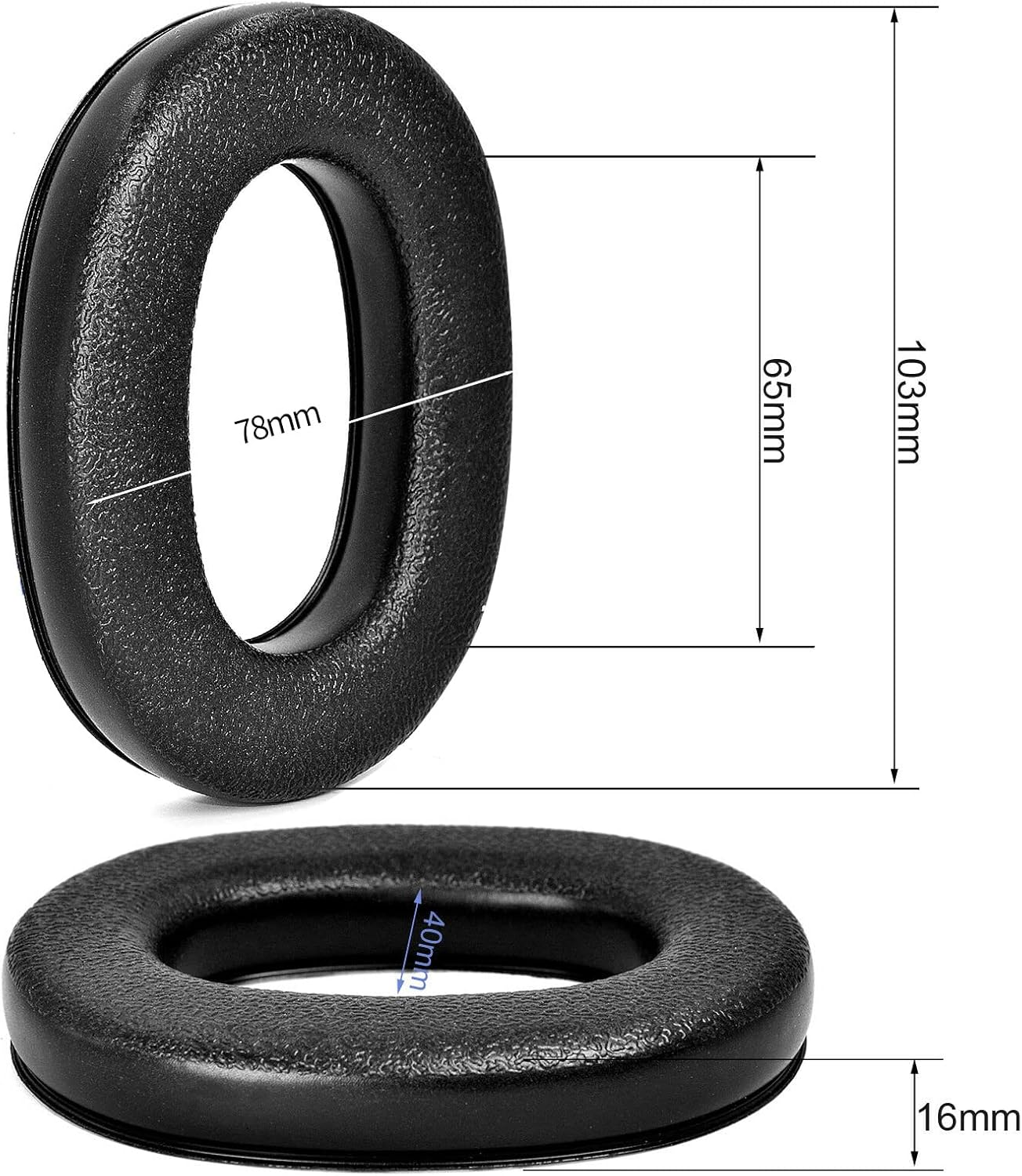 2-Pair Ear Muffs Earpads for 3M Worktunes Connect Headphones, Shooting Ear Protection Foam Ear Cushion Hearing Protector, Noise Cancelling Ear Muffs image number 6