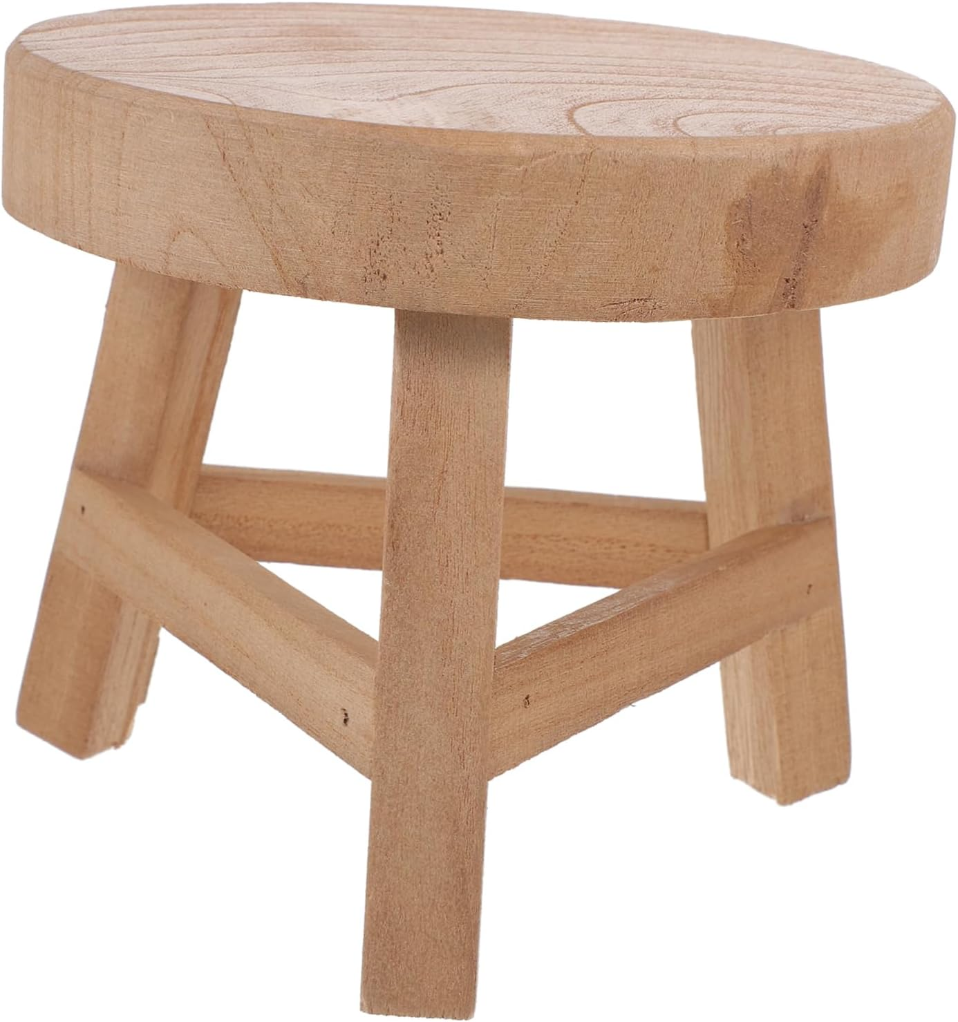 1Pc Wooden Shelf Outdoor Planters Plants Outdoor Wooden Display Stand Plant Pot Holder Small Plant Stand Wood Plant Holder Paulownia Pot Shelf Pot Stool Orchid image number 5