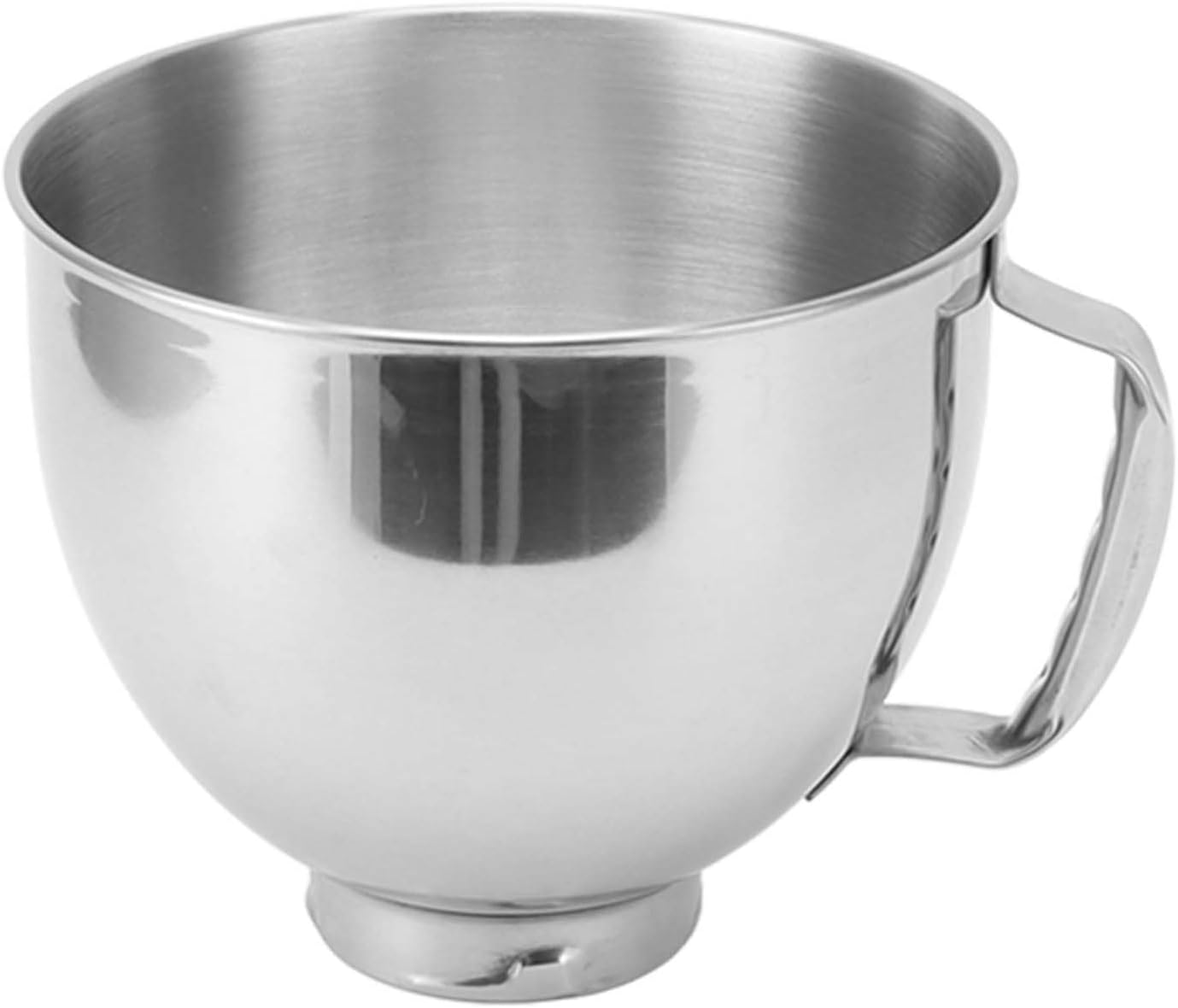 Stainless Steel Mixer Bowl, Replacement Kitchen Aid Mixers Bowls Classic&Artisan Series 4.5-5 Qt Tilt-Head Mixer, 5 Quart 304 Stainless Steel Kitchen Aid Bread Bowl
