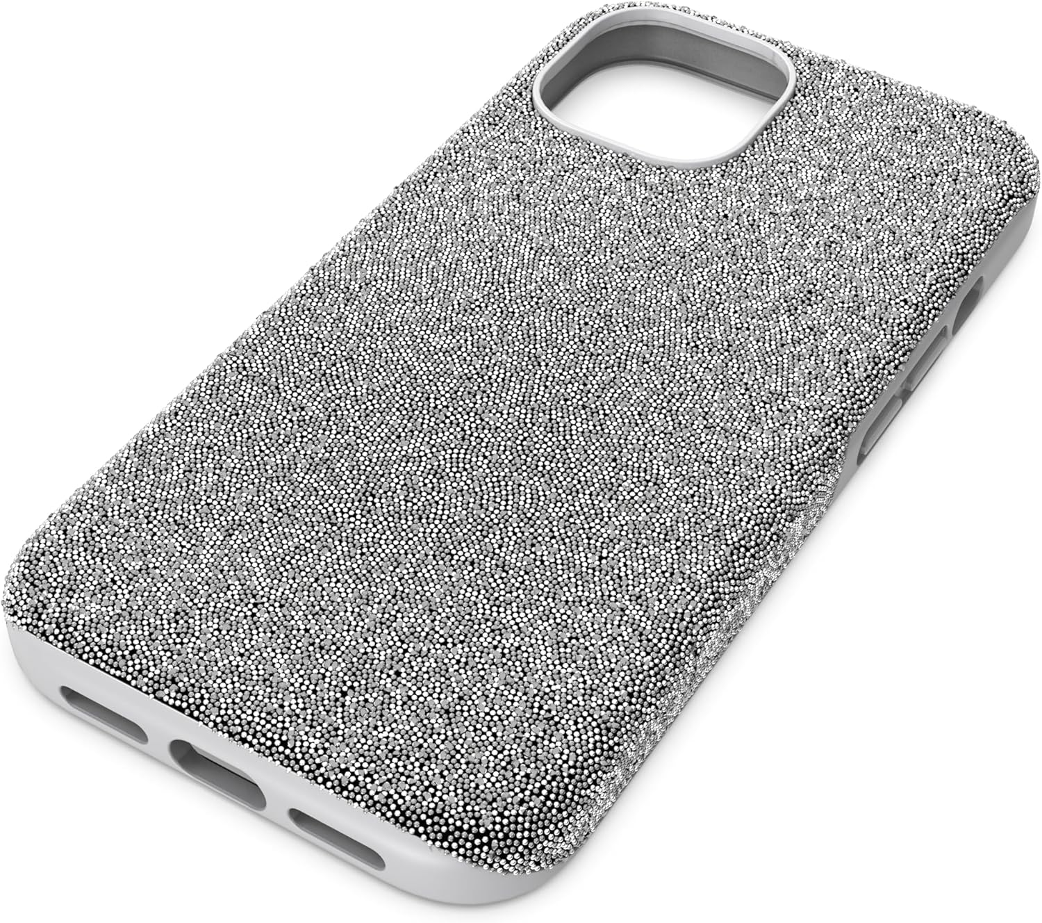 Swarovski High Smartphone Case for Iphone 15, Silver Phone Case with Radiant Crystals image number 3