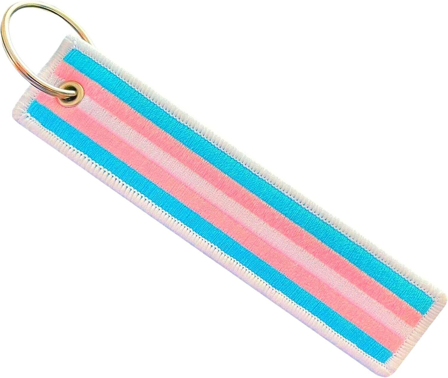 LGBT Bisexual Lesbian Rainbow Non-Binary Transgender Asexual Flag Keychain image number 5