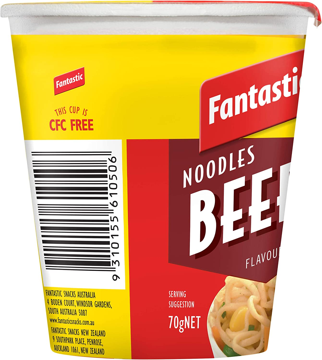 Fantastic Cup Noodle, Beef, 70G image number 3