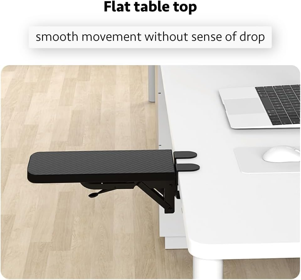 HONJIE Computer Arm Rest for Desk, Suitable for Office Desks, Sturdy Mouse Arm Support, Computer Desk Extender, Suitable for Home and Office image number 3