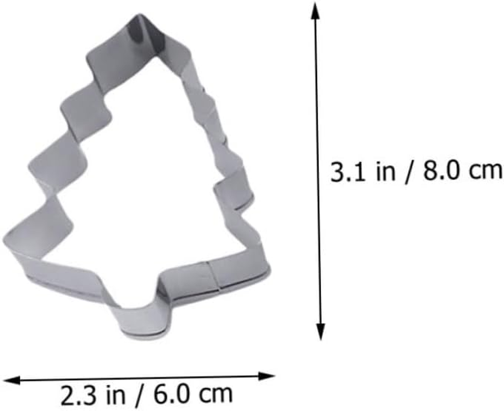 6Pcs Stainless Steel Christmas Cookie Cutters Gingerbread Man Mold for Christmas Baking image number 6