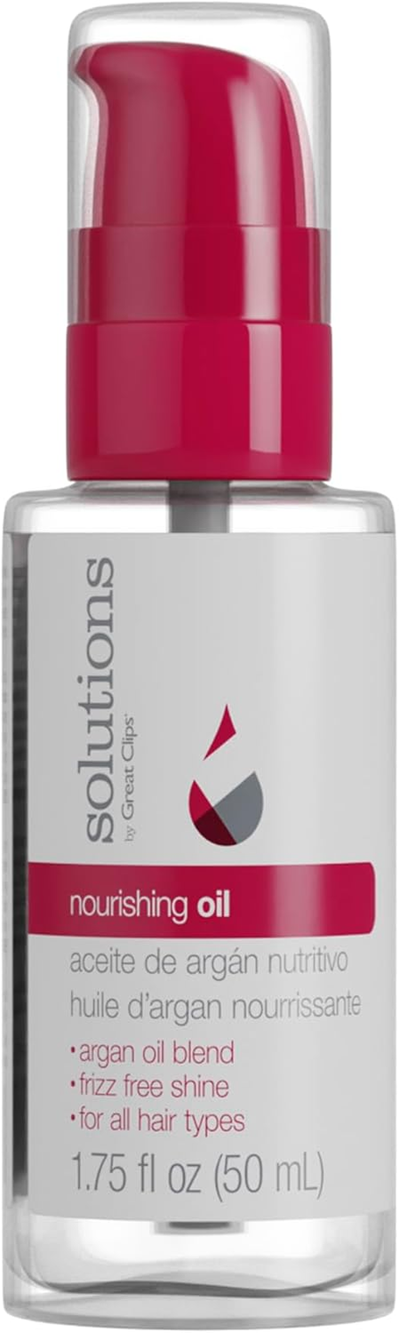 Great Clips Solutions by Nourishing Oil, 1.75Oz | Argan-Oil Blend Hydrates Hair & Skin | Great for Dry, Damaged Hair image number 1