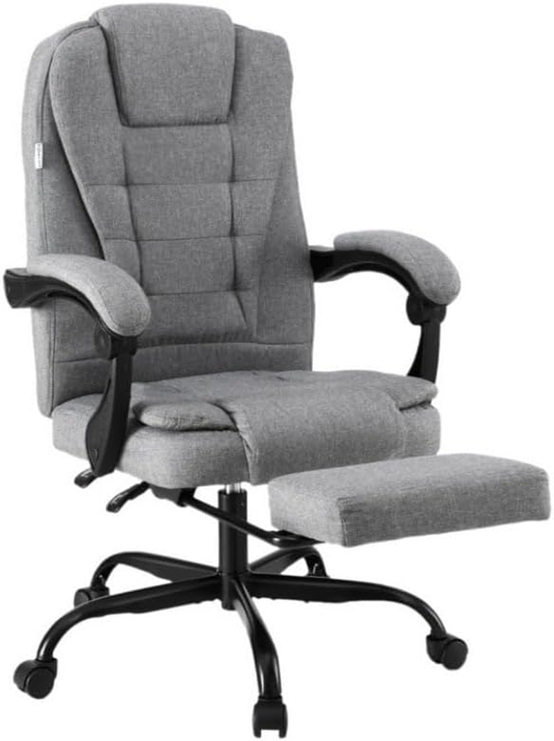 Artiss Office Chair Executive Fabric Seat Racing Computer Desk Chairs Footrest