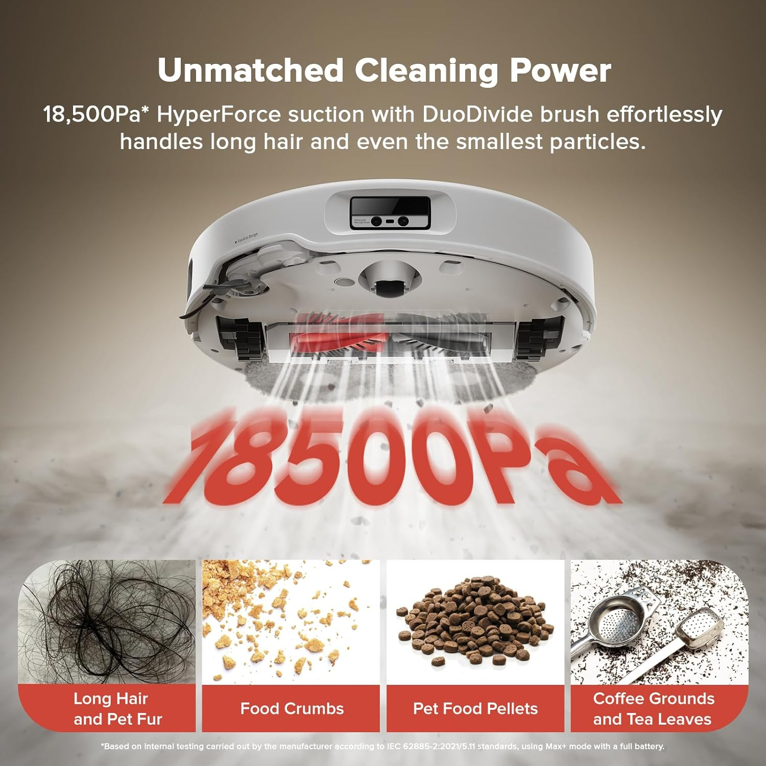 Roborock Qrevo Curv Robot Vacuum and Mop, 18,500Pa Suction, Zero-Tangling, Duodivide Main Brush, Flexiarm Arc Side Brush, Flexiarm Mop, Adaptilift Chassis, Auto Mop Washing & Drying, Self-Emptying image number 1