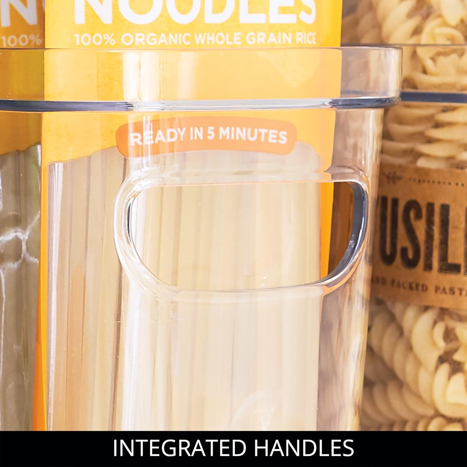 Idesign Crisp Fridge and Pantry Storage Bin with Handles, Container for Food, Drinks, Produce Organization, Bpa-Free, 10" X 4" X 6" image number 3